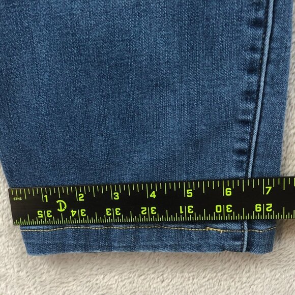 Lee Womens Jeans Size 14P Blue Denim Slim Fit Sculpting Stretch Straight Leg - Picture 8 of 12